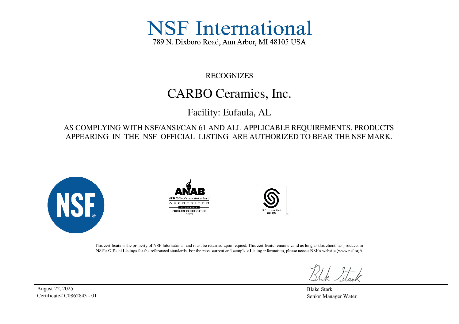 Expanding NSF Certification to Better Serve the Water Filtration Industry