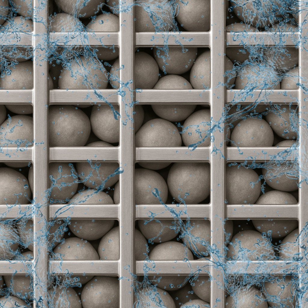 Ceramic beads built to last in water filtration applications.